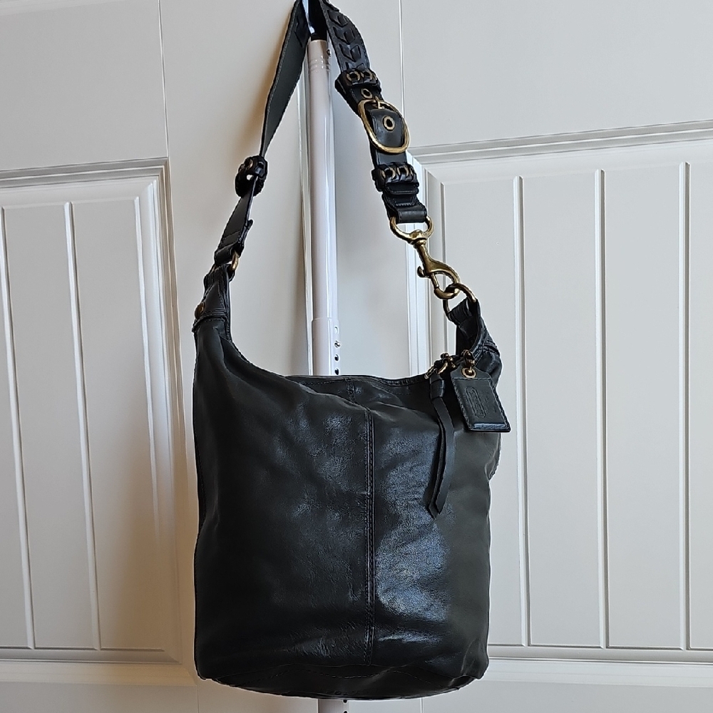 Coach 2007 Bottle Green Bleecker Extra Large Duffle 11423 HTF - Picture 7 of 14